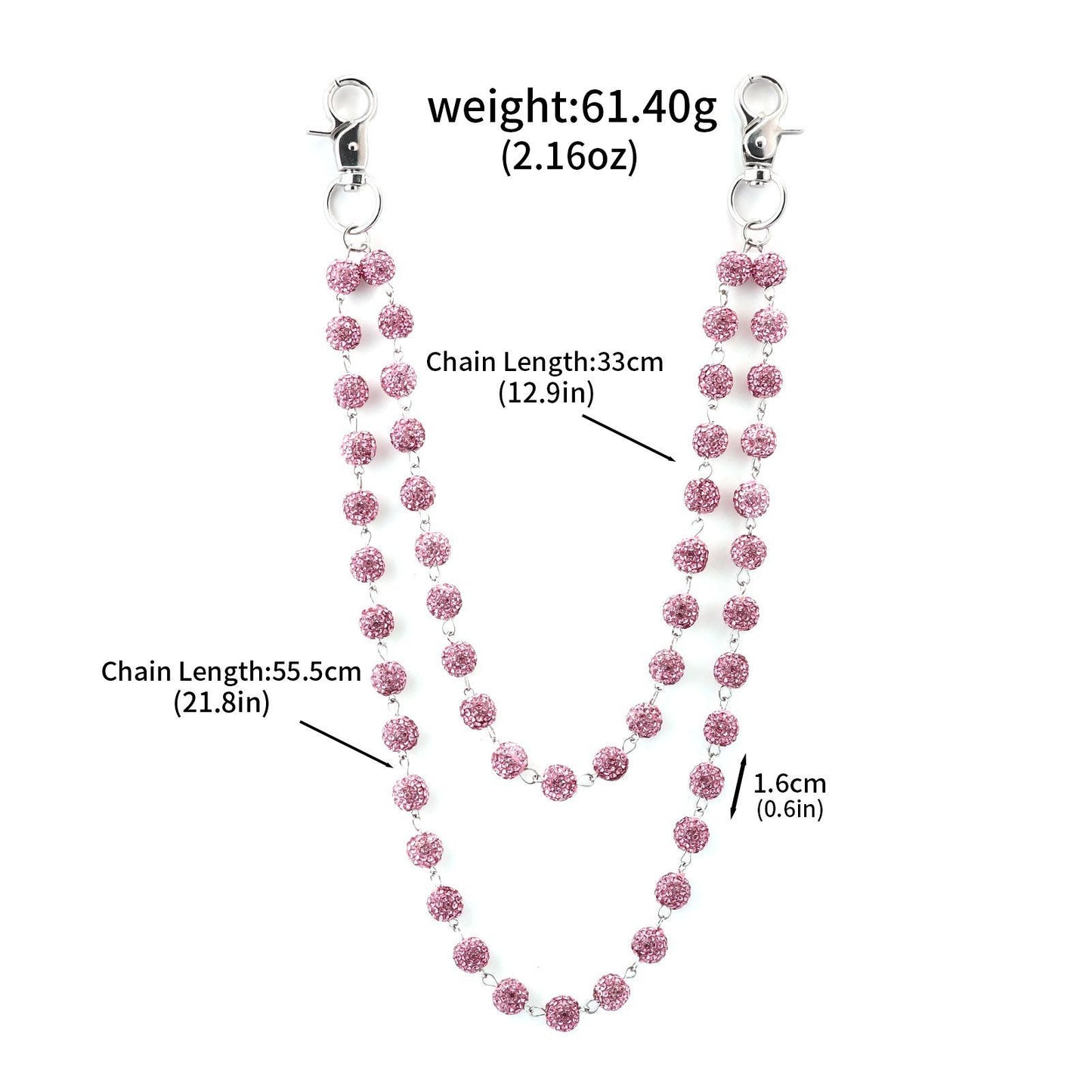 Multifunctional Pearl Rhinestone Keychain