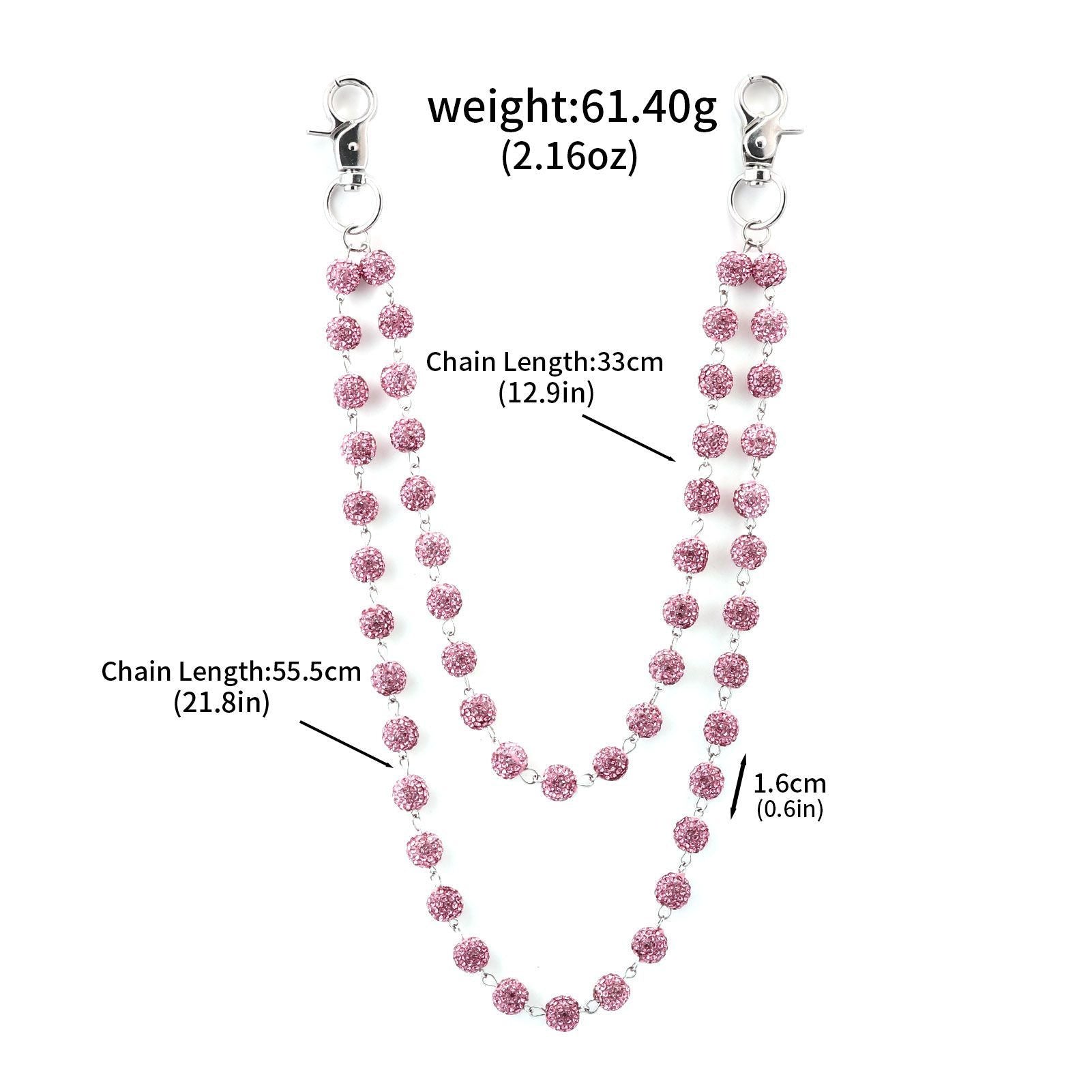 Multifunctional Pearl Rhinestone Keychain