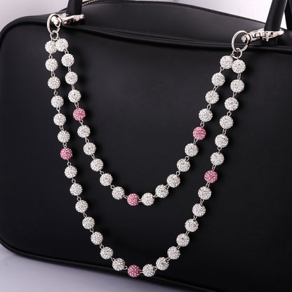 Multifunctional Pearl Rhinestone Keychain