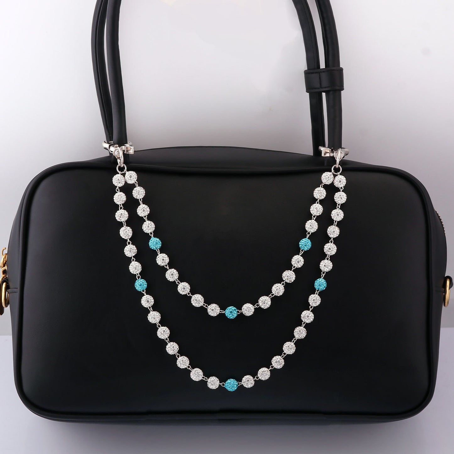 Multifunctional Pearl Rhinestone Keychain