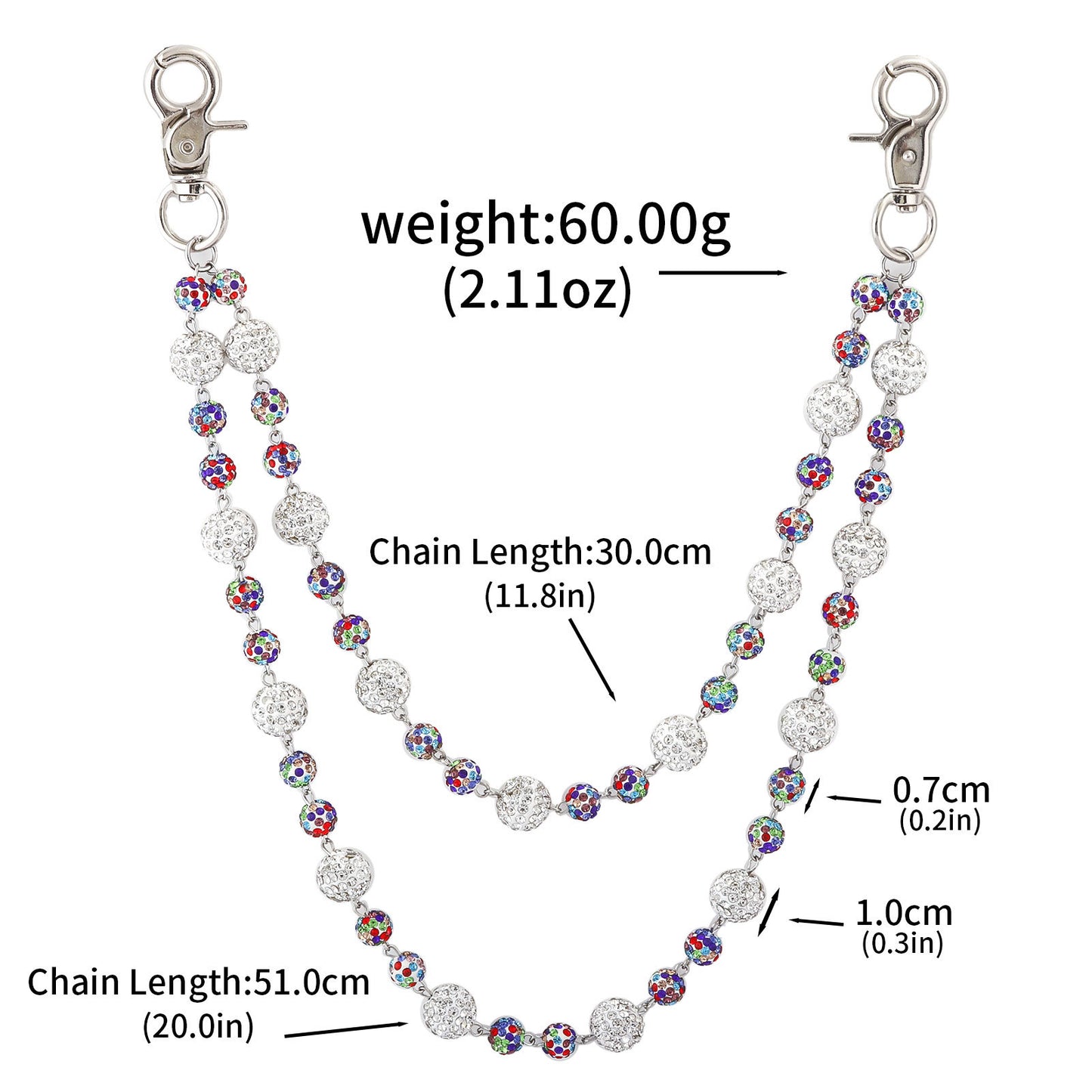 Multifunctional Pearl Rhinestone Keychain