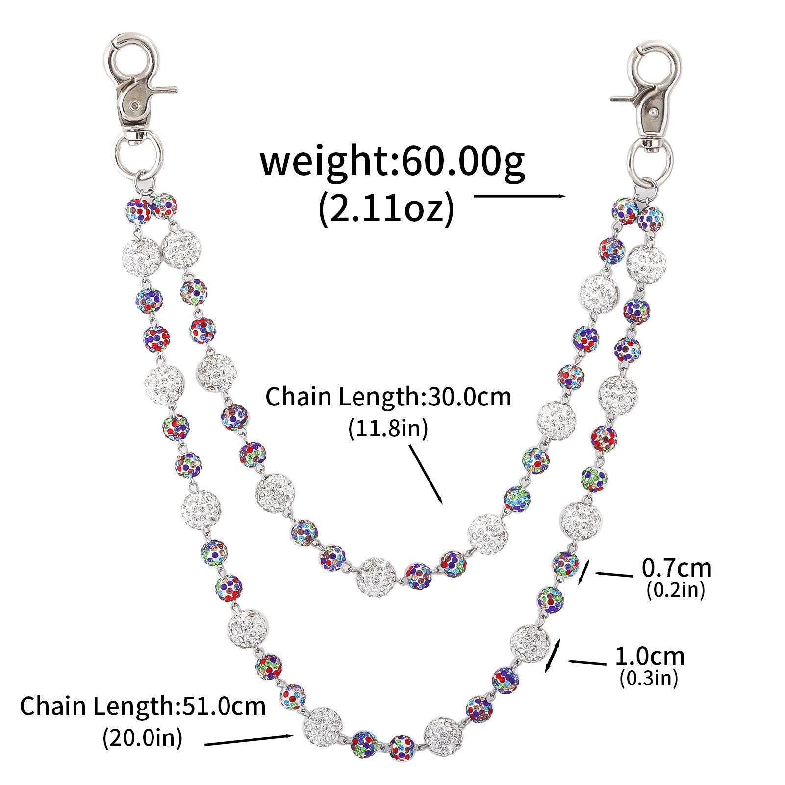 Multifunctional Pearl Rhinestone Keychain