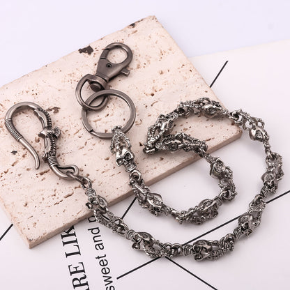 Multifunctional Pearl Rhinestone Keychain