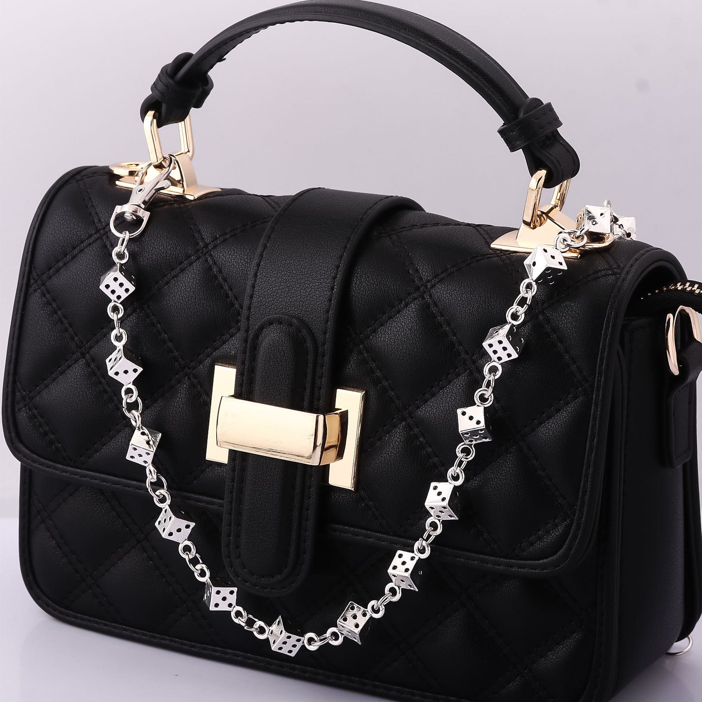Multifunctional Pearl Rhinestone Keychain