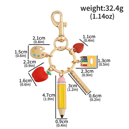 Multifunctional Pearl Rhinestone Keychain