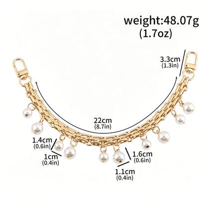 Multifunctional Pearl Rhinestone Keychain