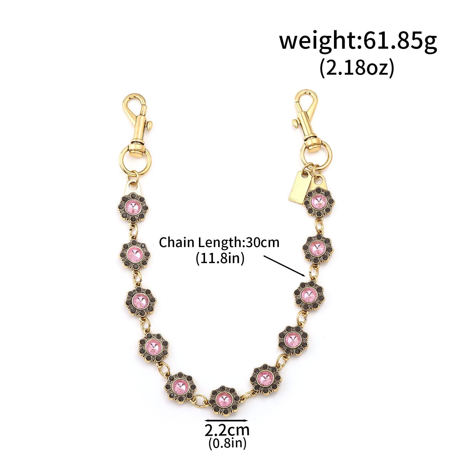Multifunctional Pearl Rhinestone Keychain