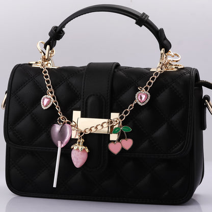 Multifunctional Pearl Rhinestone Keychain
