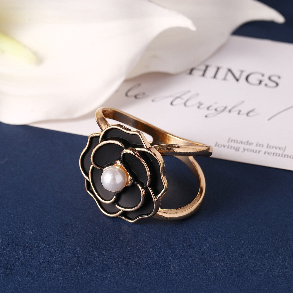 Multifunctional Pearl Scarf Buckle