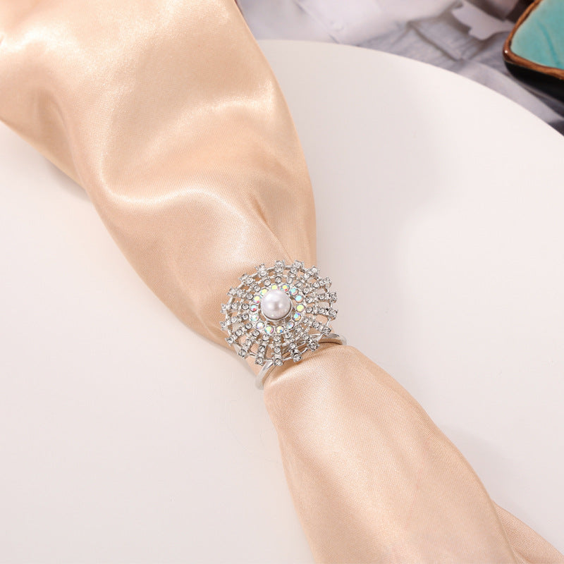 Multifunctional Pearl Scarf Buckle