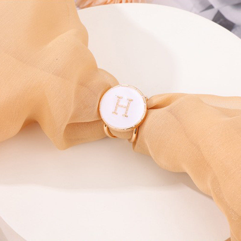 Multifunctional Pearl Scarf Buckle