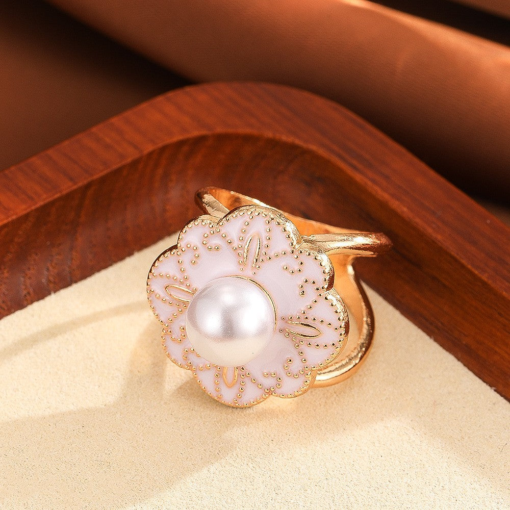 Multifunctional Pearl Scarf Buckle