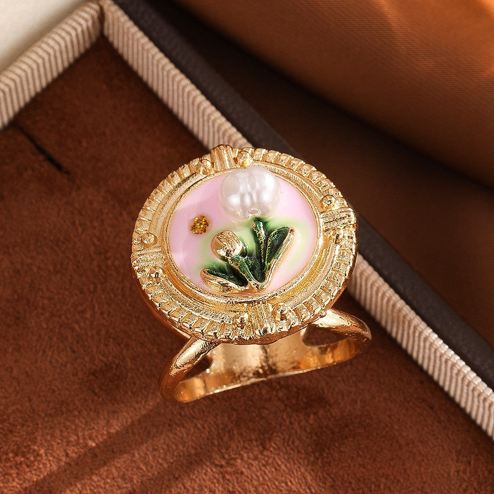 Multifunctional Pearl Scarf Buckle
