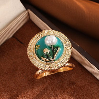 Multifunctional Pearl Scarf Buckle