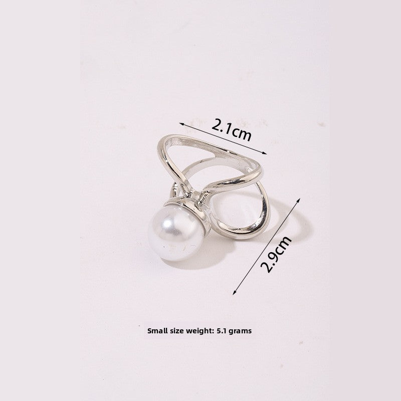 Multifunctional Pearl Scarf Buckle