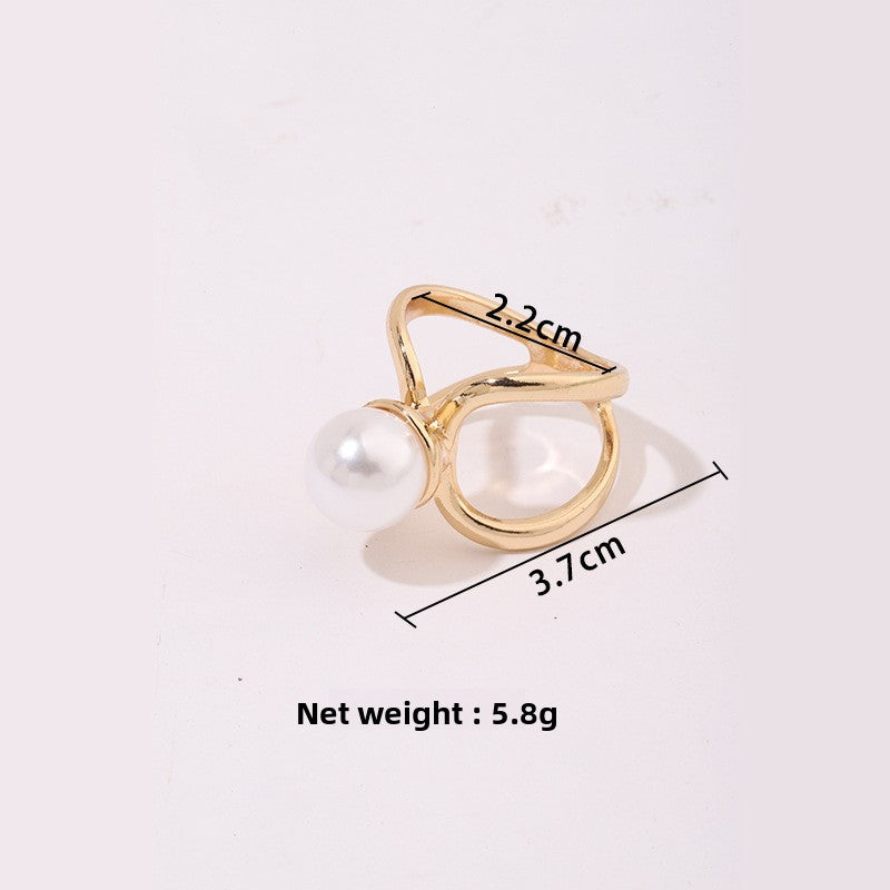 Multifunctional Pearl Scarf Buckle