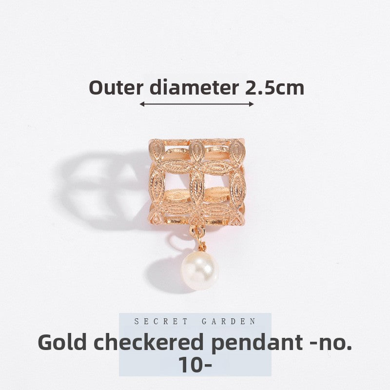 Multifunctional Pearl Scarf Buckle