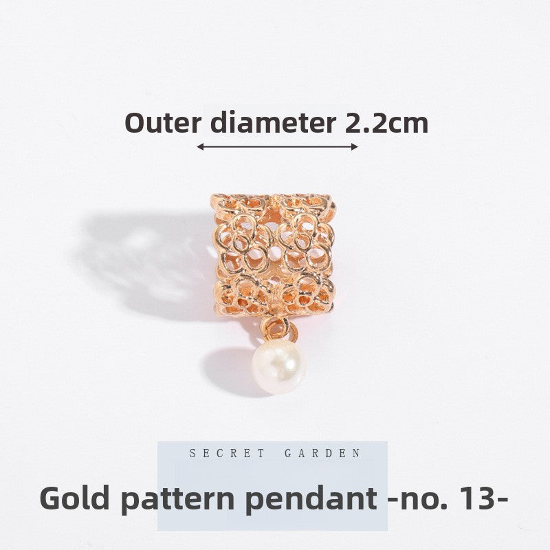 Multifunctional Pearl Scarf Buckle