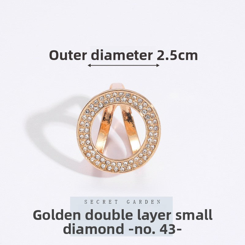 Multifunctional Pearl Scarf Buckle