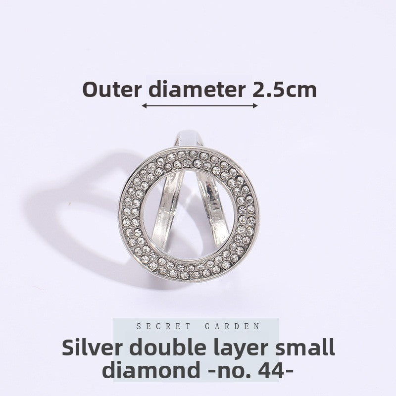 Multifunctional Pearl Scarf Buckle