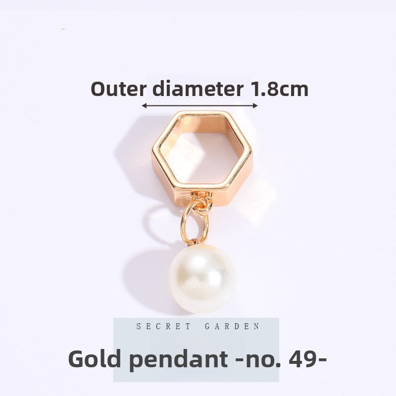 Multifunctional Pearl Scarf Buckle