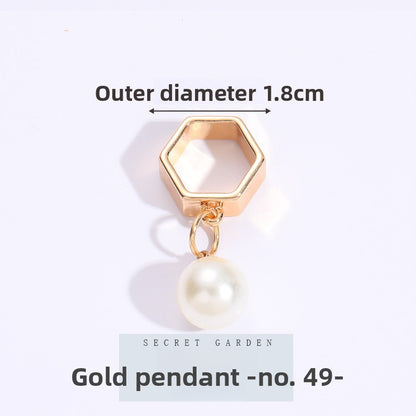 Multifunctional Pearl Scarf Buckle