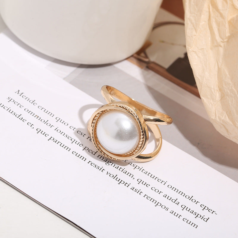 Multifunctional Pearl Scarf Buckle