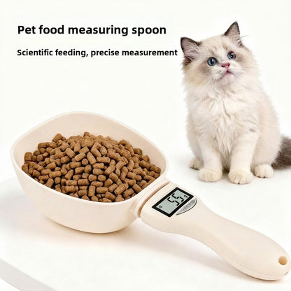 Multifunctional pet electronic measuring spoon and scale