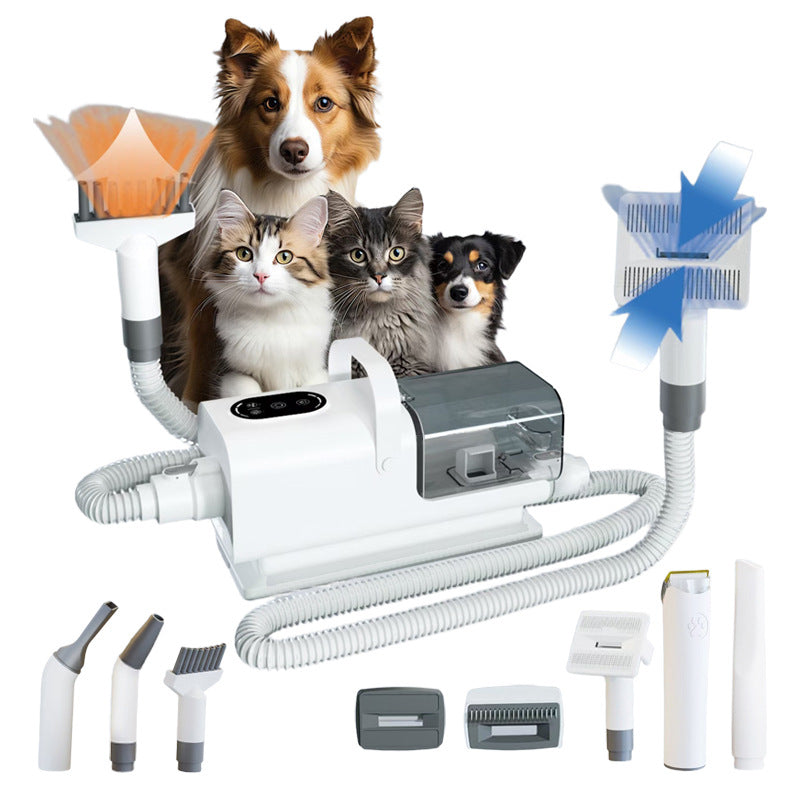 Multifunctional Pet Grooming Blower Suction Trimmer
