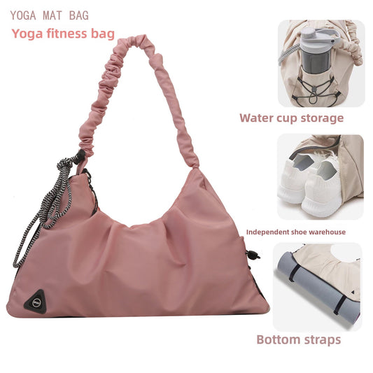 Multifunctional Pleated Yoga Bag Large Capacity Crossbody Bag