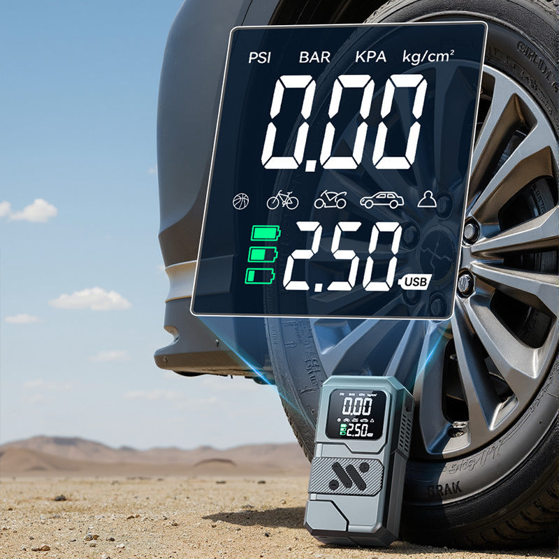 Multifunctional Portable Car Air Pump and Jump Starter