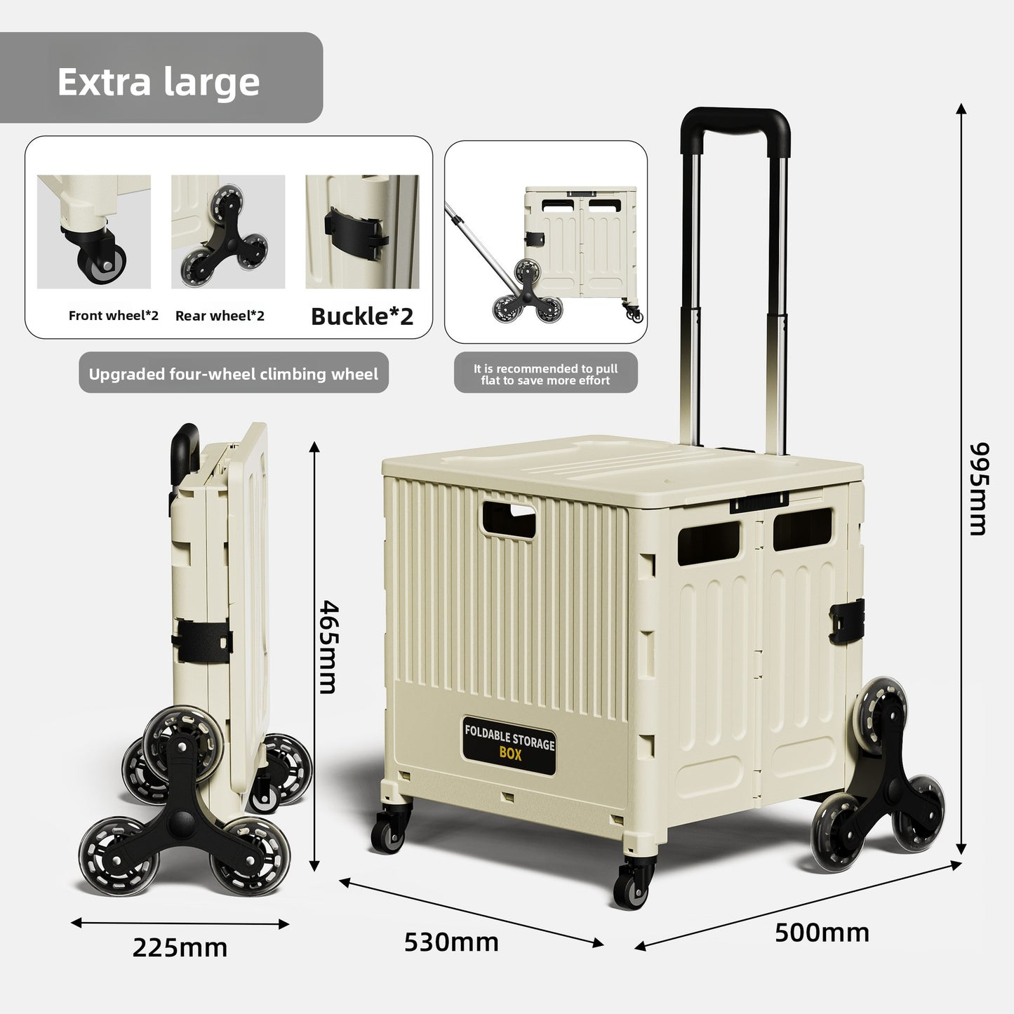 Multifunctional Portable Folding Shopping Cart