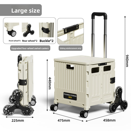 Multifunctional Portable Folding Shopping Trolley