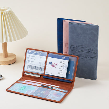 Multifunctional PU Document Holder