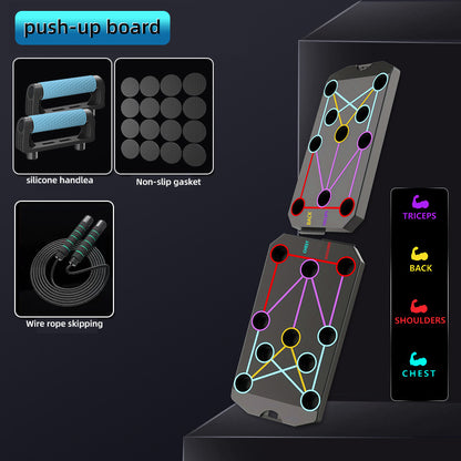 Multifunctional Push-Up Training Board with Non-Slip Mat