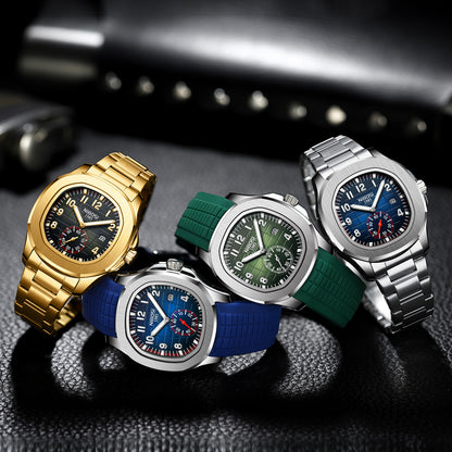 Multifunctional Quartz Watch with Luminous Display