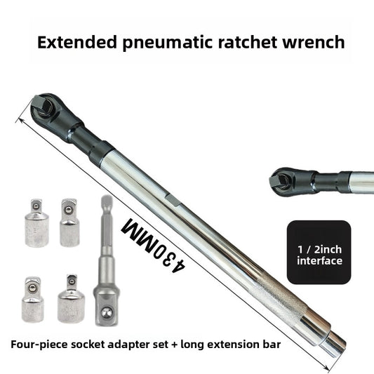 Multifunctional Ratchet Wrench with Extension Rod