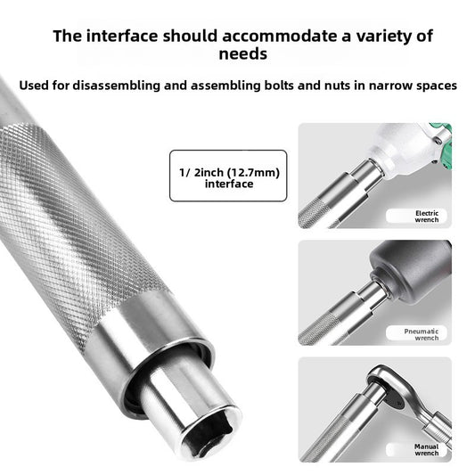 Multifunctional Ratchet Wrench with Extension Rod