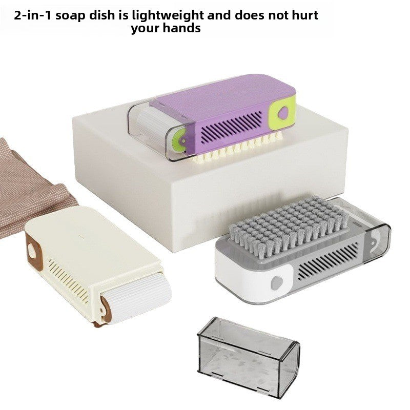 Multifunctional Roller Foaming Soap Box with Brush