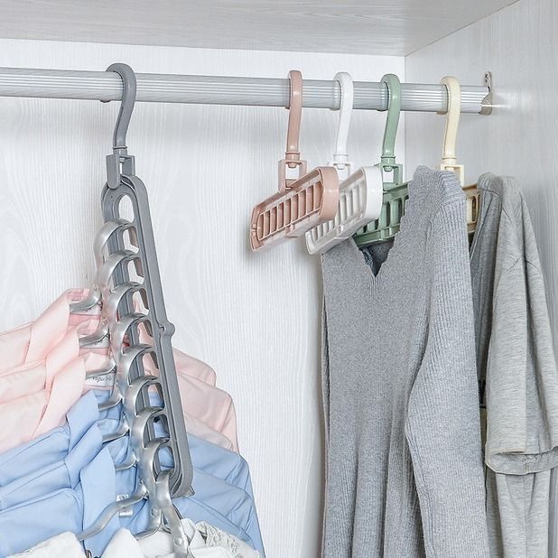 Multifunctional Rotating 9-Hole Clothes Hanger Organizer
