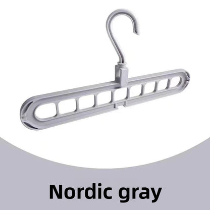 Multifunctional Rotating 9-Hole Clothes Hanger Organizer