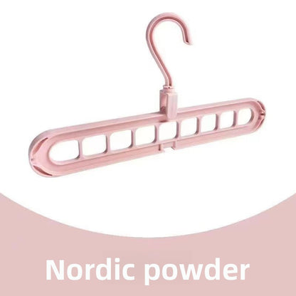 Multifunctional Rotating 9-Hole Clothes Hanger Organizer