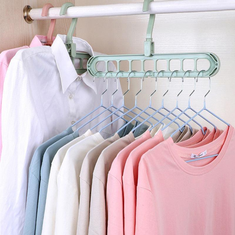 Multifunctional Rotating 9-Hole Foldable Clothes Hanger