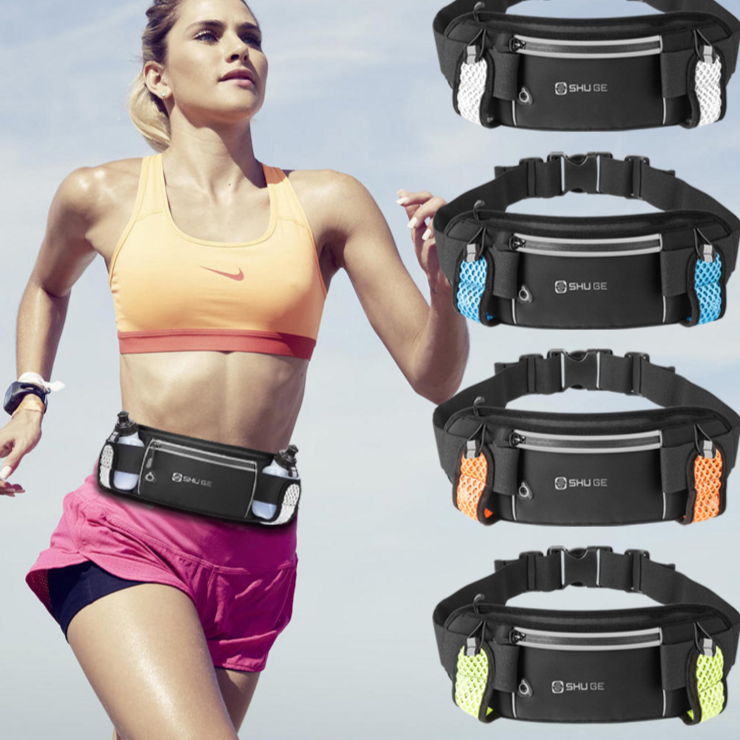 Multifunctional Running Waist Bag with Water Bottle Holder