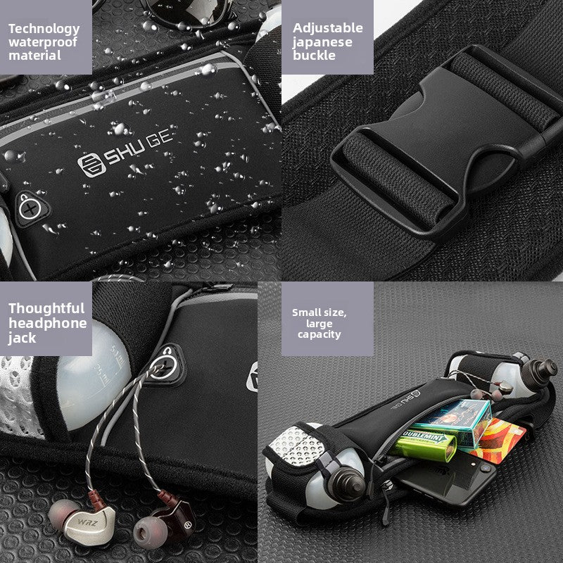 Multifunctional Running Waist Bag with Water Bottle Holder