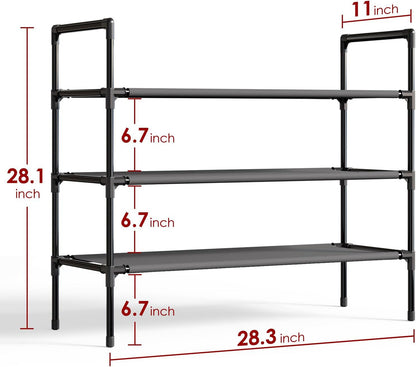 Multifunctional shoe rack assembly for corridor entrance passage