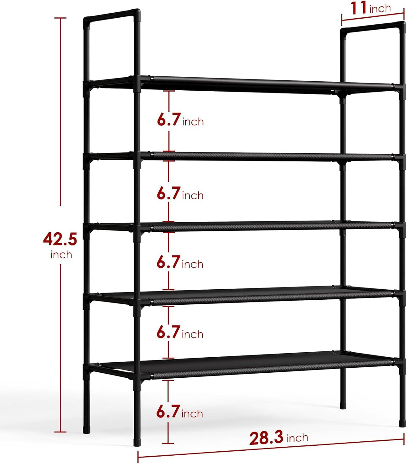 Multifunctional shoe rack assembly for corridor entrance passage