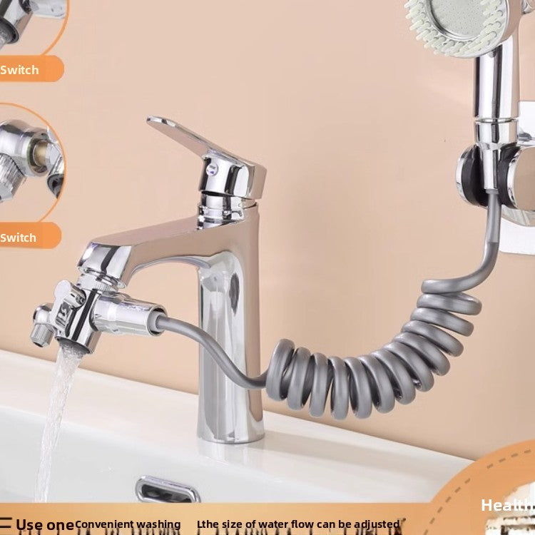 Multifunctional Showerhead Extender with Hair Washing Tools