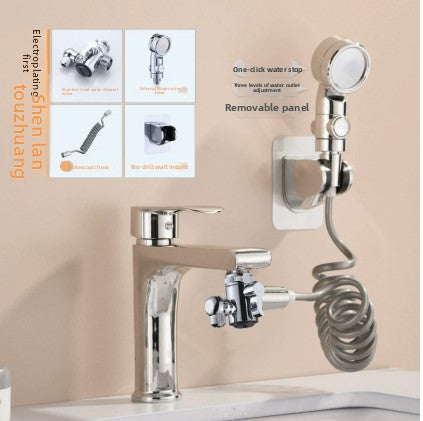 Multifunctional Showerhead Extender with Hair Washing Tools