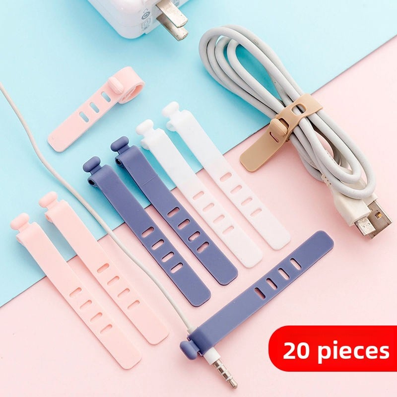 Multifunctional silicone cable organizer